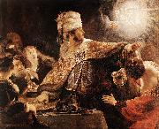 Belshazzar's Feast REMBRANDT Harmenszoon van Rijn